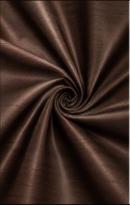 Chocolate Brown Fine Silk